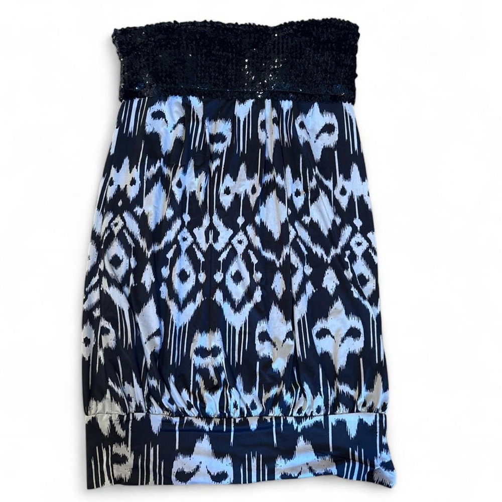 Rampage Black and Blue Mini Dress